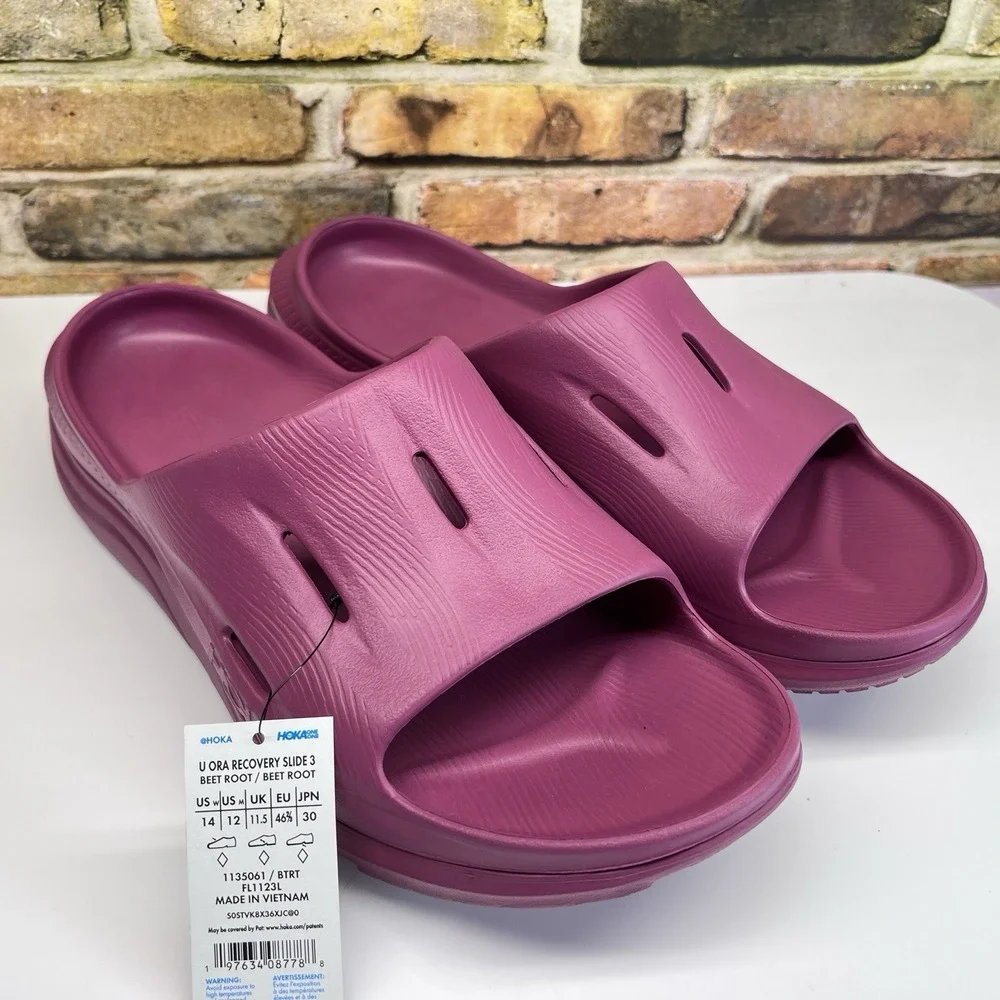 Size 12 Men / Size 14 Women - Hoka Ora Recovery Slide 3 Beet Root - 1135061BTRT